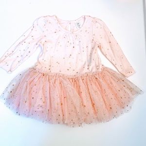 Gap - Tutu Dress Pale Pink with Gold Stars ⭐️